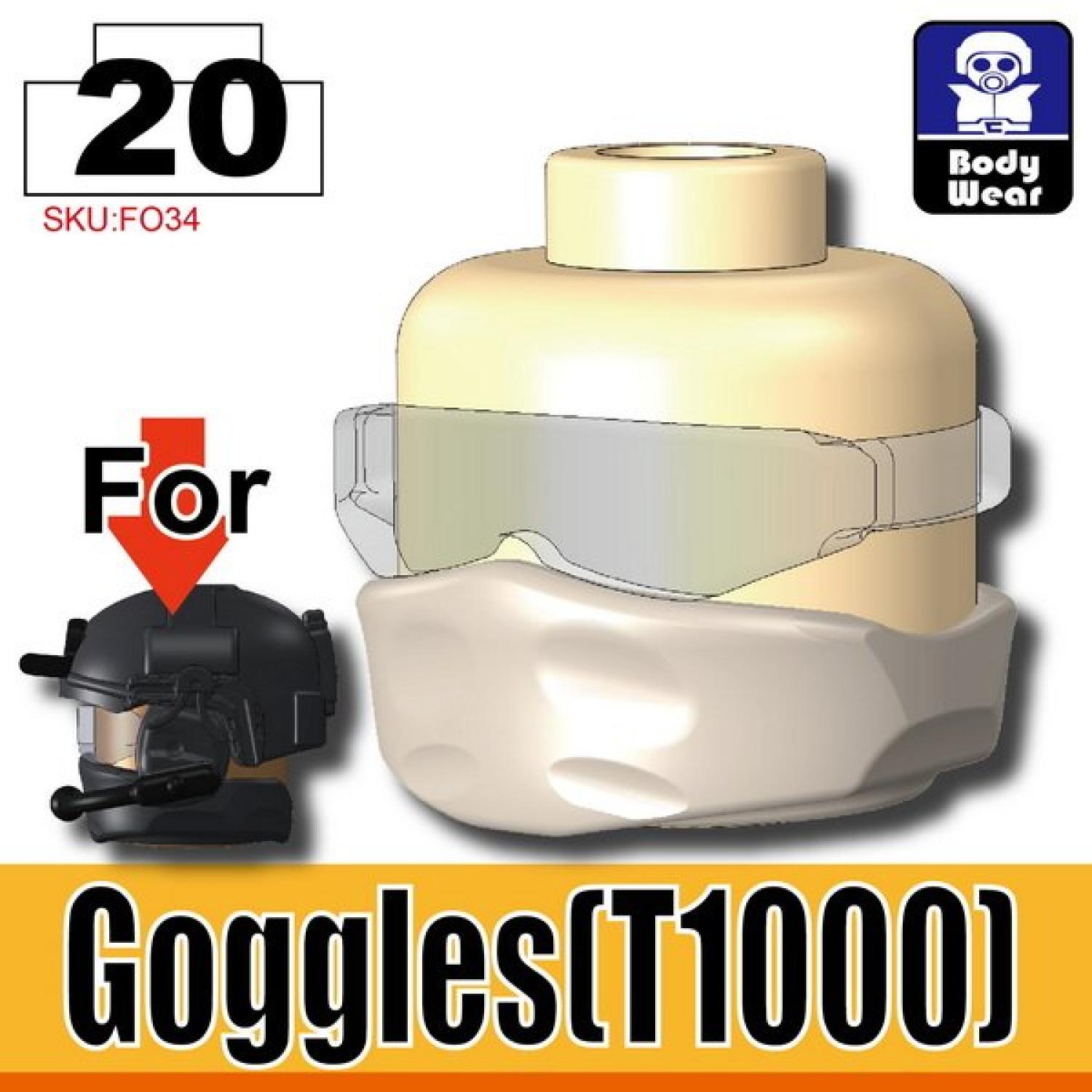Minifig Cat MX Clear Goggles (T1000)